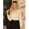 imageGRACE KARIN Womens Blouses Dressy Casual Shirts with Pleated Front for Business 2025 Fall Teacher OutfitsApricot