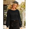imageGRACE KARIN Womens Blouses Dressy Casual Shirts with Pleated Front for Business 2025 Fall Teacher OutfitsBlack