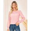 imageGRACE KARIN Womens Blouses Dressy Casual Shirts with Pleated Front for Business 2025 Fall Teacher OutfitsPink