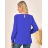 imageGRACE KARIN Womens Blouses Dressy Casual Shirts with Pleated Front for Business 2025 Fall Teacher OutfitsRoyal Blue