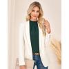 imageGRACE KARIN Womens Long Sleeve Shirts Pleated Mock Neck Tops Dressy Casual Business Work Blouses Fall Fashion 2025Green