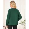 imageWomens Work Tops Business Casual Shirt Elegant Long Sleeve Button Down Blouse 2025Dark Green