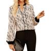 imageGRACE KARIN Womens Tops Dressy Casual V Neck Business Blouses Long Sleeve Work Shirts 2025 Fall OutfitsApricot