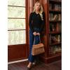 imageGRACE KARIN Sweaters for Women 2025 Fall Long Sleeve V Neck Collared Knitted Pullover Sweaters Dressy Casual TopsBlack