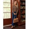 imageGRACE KARIN Sweaters for Women 2025 Fall Long Sleeve V Neck Collared Knitted Pullover Sweaters Dressy Casual TopsBrown