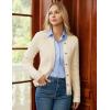 imageGRACE KARIN Knit Cardigan Sweaters for Women Long Sleeve Ribbed Button Up Sweater 2025 Fall Casual Jacket