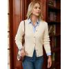 imageGRACE KARIN Knit Cardigan Sweaters for Women Long Sleeve Ribbed Button Up Sweater 2025 Fall Casual Jacket