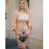 imageGRACE KARIN 2025 Womens Sequin Dress Mother of The Bride Dress with Chiffon Shrug Formal Wedding Guest Party Dresses