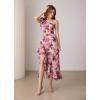 imageGRACE KARIN Womens Summer One Shoulder Sleeveless Dresses Floral Flowy Ruffle High Low Wedding Guest Maxi Sundresses