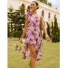 imageGRACE KARIN Womens Summer One Shoulder Sleeveless Dresses Floral Flowy Ruffle High Low Wedding Guest Maxi Sundresses