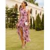 imageGRACE KARIN Womens Summer One Shoulder Sleeveless Dresses Floral Flowy Ruffle High Low Wedding Guest Maxi Sundresses