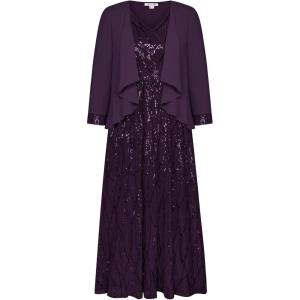 imageGRACE KARIN 2025 Womens Two Piece Sequin Dress with Jacket Mother of The Bride Dresses Homecoming Wedding Guest Dresses