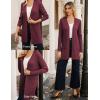 imageGRACE KARIN Fall Long Cardigans for Women 2025 Open Front Long Sleeve Sweaters Early Fall Fashion OutfitsBurgundy