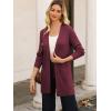 imageGRACE KARIN Fall Long Cardigans for Women 2025 Open Front Long Sleeve Sweaters Early Fall Fashion OutfitsBurgundy