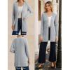 imageGRACE KARIN Fall Long Cardigans for Women 2025 Open Front Long Sleeve Sweaters Early Fall Fashion OutfitsLight Gray