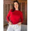 imageGRACE KARIN Long Sleeve Sweaters Merino Wool Blend Lightweight Crewneck Sweater 2025 Fall Fashion Pullover Knit TopsDark Red