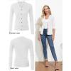 imageGRACE KARIN Womens Fall Knit Cardigan Trendy 2025 Long Sleeve Lightweight Button Up Sweater Open Front Casual JacketBright White