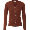 imageGRACE KARIN Womens Fall Knit Cardigan Trendy 2025 Long Sleeve Lightweight Button Up Sweater Open Front Casual JacketCaramel
