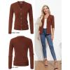 imageGRACE KARIN Womens Fall Knit Cardigan Trendy 2025 Long Sleeve Lightweight Button Up Sweater Open Front Casual JacketCaramel