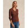 imageGRACE KARIN Womens Fall Knit Cardigan Trendy 2025 Long Sleeve Lightweight Button Up Sweater Open Front Casual JacketCaramel