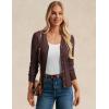 imageGRACE KARIN Womens Fall Knit Cardigan Trendy 2025 Long Sleeve Lightweight Button Up Sweater Open Front Casual JacketCoffee