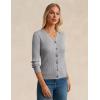 imageGRACE KARIN Womens Fall Knit Cardigan Trendy 2025 Long Sleeve Lightweight Button Up Sweater Open Front Casual JacketFlower Grey