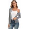 imageGRACE KARIN Womens Fall Knit Cardigan Trendy 2025 Long Sleeve Lightweight Button Up Sweater Open Front Casual JacketFlower Grey
