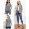imageGRACE KARIN Womens Fall Knit Cardigan Trendy 2025 Long Sleeve Lightweight Button Up Sweater Open Front Casual JacketFlower Grey