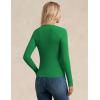 imageGRACE KARIN Womens Fall Knit Cardigan Trendy 2025 Long Sleeve Lightweight Button Up Sweater Open Front Casual JacketGreen
