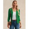 imageGRACE KARIN Womens Fall Knit Cardigan Trendy 2025 Long Sleeve Lightweight Button Up Sweater Open Front Casual JacketGreen