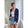 imageGRACE KARIN Womens Fall Knit Cardigan Trendy 2025 Long Sleeve Lightweight Button Up Sweater Open Front Casual JacketNavy