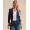 imageGRACE KARIN Womens Fall Knit Cardigan Trendy 2025 Long Sleeve Lightweight Button Up Sweater Open Front Casual JacketNavy