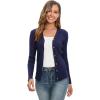 imageGRACE KARIN Womens Fall Knit Cardigan Trendy 2025 Long Sleeve Lightweight Button Up Sweater Open Front Casual JacketNavy
