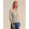 imageGRACE KARIN Womens Fall Knit Cardigan Trendy 2025 Long Sleeve Lightweight Button Up Sweater Open Front Casual JacketOatmeal
