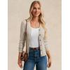 imageGRACE KARIN Womens Fall Knit Cardigan Trendy 2025 Long Sleeve Lightweight Button Up Sweater Open Front Casual JacketOatmeal