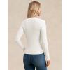 imageGRACE KARIN Womens Fall Knit Cardigan Trendy 2025 Long Sleeve Lightweight Button Up Sweater Open Front Casual JacketWhite