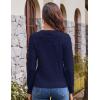 imageGRACE KARIN Womens Long Sleeve Button Up Cable Knit Cardigan Lightweight 2025 Crewneck Button Down Sweaters for WomenNavy Blue