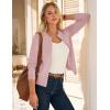 imageGRACE KARIN Womens Long Sleeve Zip Up Cardigan Sweaters Lightweight Fall Fashion Sweater Jacket Knitted SweatershirtsLight Pink