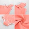 imageGRACE KARIN Girls One Piece Swimsuits with Mesh Skirt Bathing Suit Swimwear 614YOrange Pink Daisy