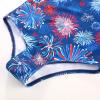 imageGRACE KARIN Girls One Piece Swimsuits with Mesh Skirt Bathing Suit Swimwear 614YRed and Blue Fireworks