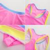 imageGRACE KARIN Girls Rash Guard Swimsuit 3 Pieces Bathing Suits Summer Beach Swimwear Pink Multicoloured 67 Years