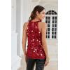imageGRACE KARIN Halter Sequin Tank Tops for Women Sleeveless Sparkly Glitter Club Outfits Ruched Flowy Shiny Party Concert ShirtBright Red