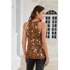 imageGRACE KARIN Halter Sequin Tank Tops for Women Sleeveless Sparkly Glitter Club Outfits Ruched Flowy Shiny Party Concert ShirtBrown