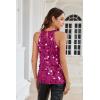 imageGRACE KARIN Halter Sequin Tank Tops for Women Sleeveless Sparkly Glitter Club Outfits Ruched Flowy Shiny Party Concert ShirtRose Red