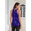 imageGRACE KARIN Halter Sequin Tank Tops for Women Sleeveless Sparkly Glitter Club Outfits Ruched Flowy Shiny Party Concert ShirtRoyal Blue