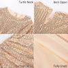 imageGRACE KARIN Seqin Tank Tops for Women Dressy Glitter Sparkly Shirts Party Cami Crop Vest Shimmer BlouseChampagne
