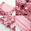 imageGRACE KARIN Womens Sequin Top Sleeveless Sparkly Dressy Tank Tops Vest Glitter Cocktail Party Shiny Club NightPink