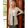 imageGRACE KARIN Fall Long Cardigans for Women 2025 Open Front Long Sleeve Sweaters Early Fall Fashion OutfitsApricot