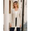 imageGRACE KARIN Fall Long Cardigans for Women 2025 Open Front Long Sleeve Sweaters Early Fall Fashion OutfitsApricot