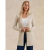 imageGRACE KARIN Fall Long Cardigans for Women 2025 Open Front Long Sleeve Sweaters Early Fall Fashion OutfitsApricot
